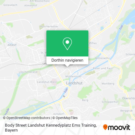 Body Street Landshut Kennedyplatz Ems Training Karte
