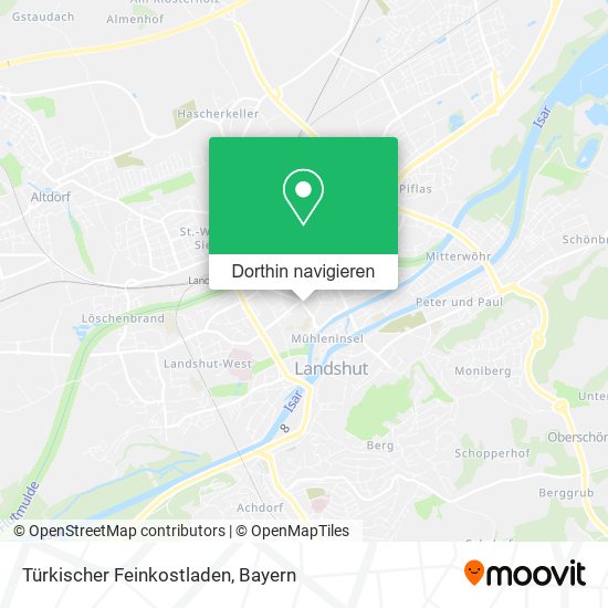 Türkischer Feinkostladen Karte