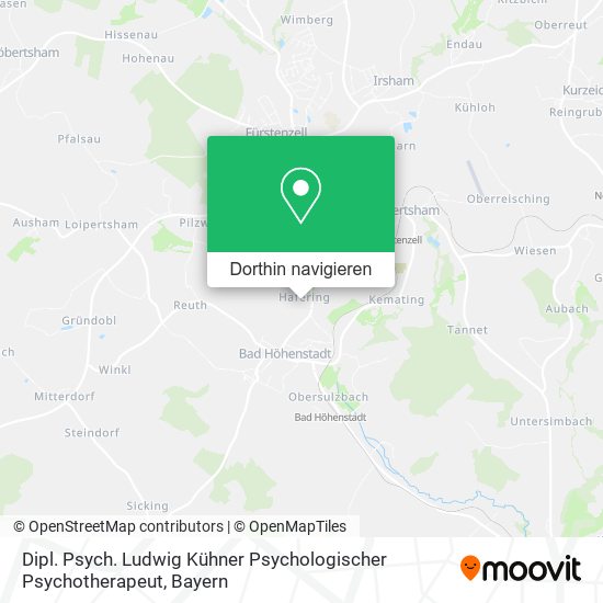 Dipl. Psych. Ludwig Kühner Psychologischer Psychotherapeut Karte