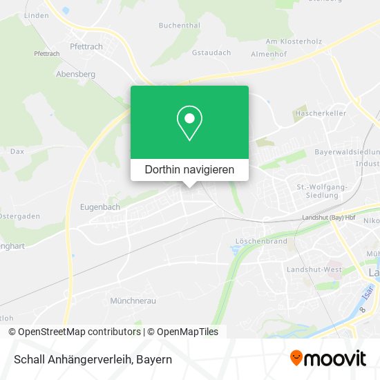 Schall Anhängerverleih Karte