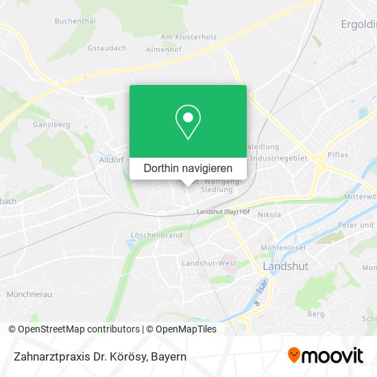 Zahnarztpraxis Dr. Körösy Karte