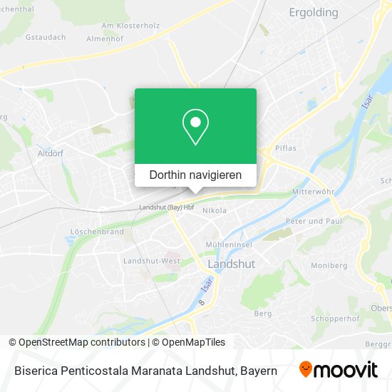 Biserica Penticostala Maranata Landshut Karte