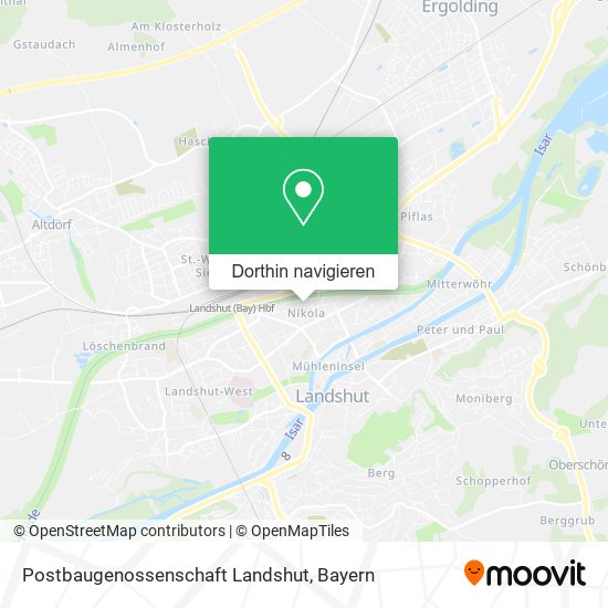 Postbaugenossenschaft Landshut Karte