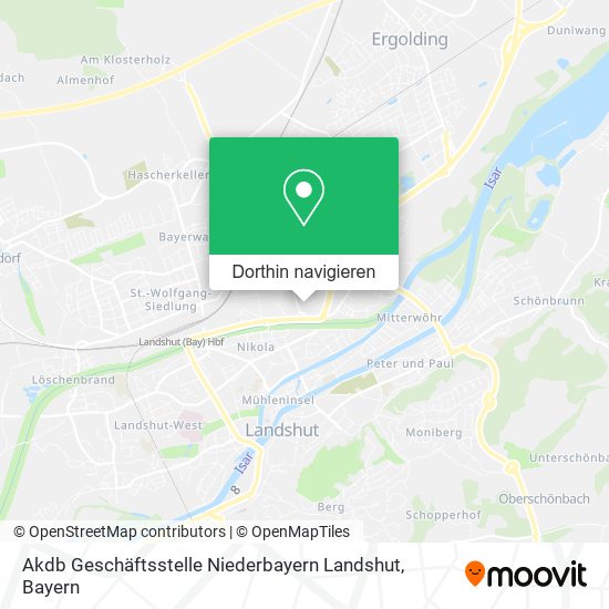 Akdb Geschäftsstelle Niederbayern Landshut Karte