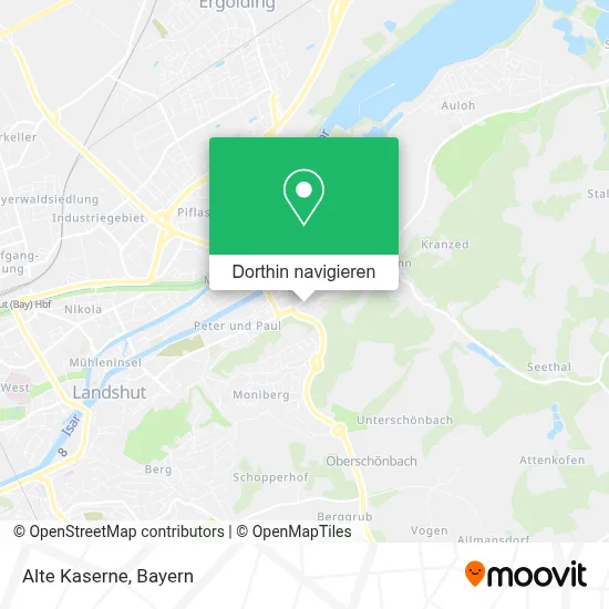 Alte Kaserne Karte