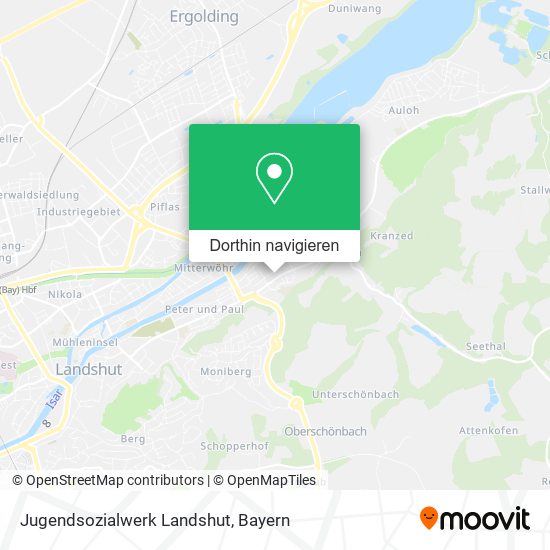 Jugendsozialwerk Landshut Karte