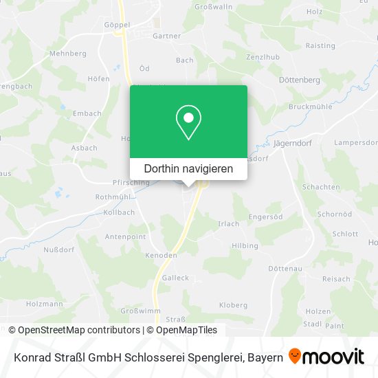 Konrad Straßl GmbH Schlosserei Spenglerei Karte