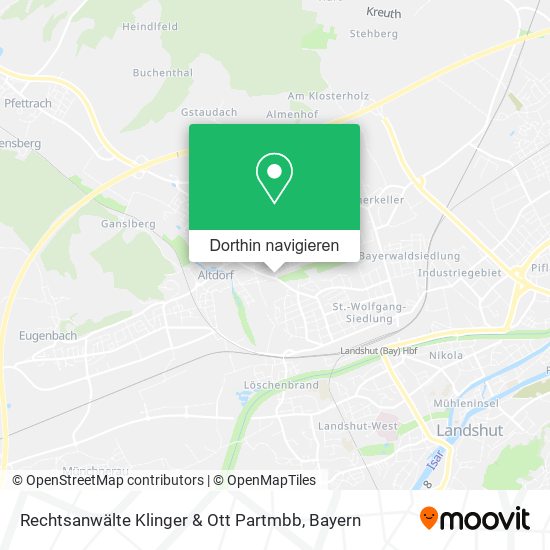 Rechtsanwälte Klinger & Ott Partmbb Karte
