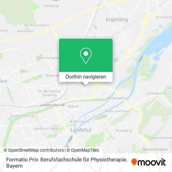 Formatio Priv. Berufsfachschule für Physiotherapie Karte