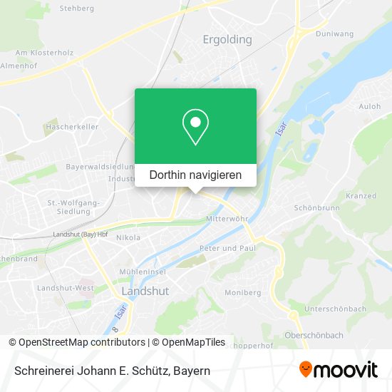 Schreinerei Johann E. Schütz Karte