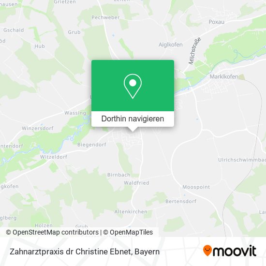 Zahnarztpraxis dr Christine Ebnet Karte