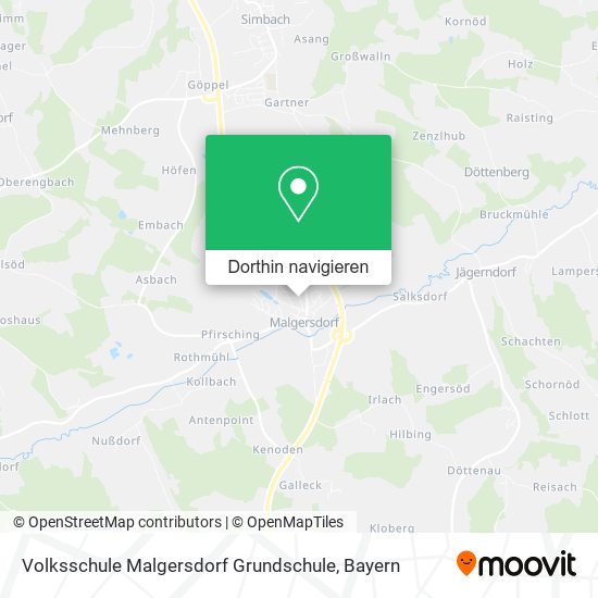 Volksschule Malgersdorf Grundschule Karte