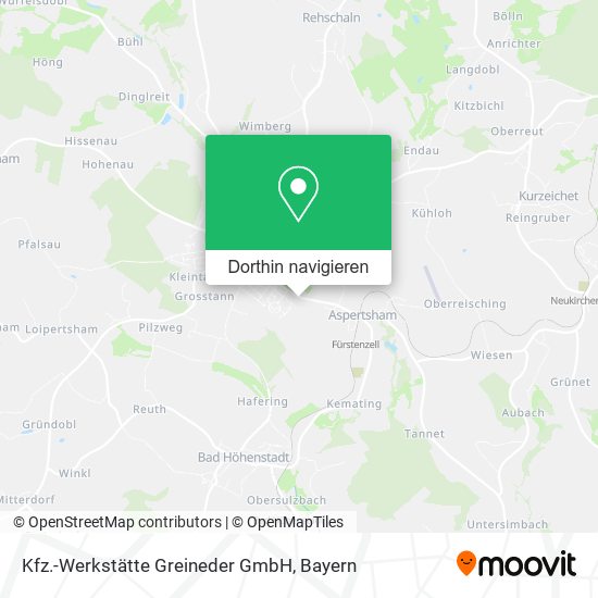 Kfz.-Werkstätte Greineder GmbH Karte