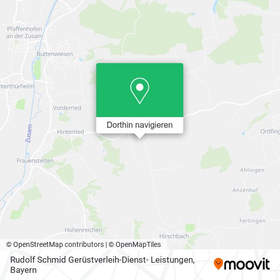 Rudolf Schmid Gerüstverleih-Dienst- Leistungen Karte
