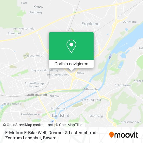 E-Motion E-Bike Welt, Dreirad- & Lastenfahrrad-Zentrum Landshut Karte