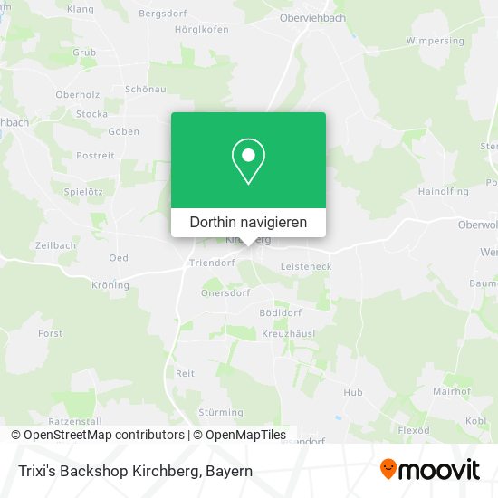 Trixi's Backshop Kirchberg Karte