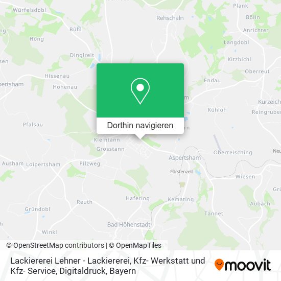 Lackiererei Lehner - Lackiererei, Kfz- Werkstatt und Kfz- Service, Digitaldruck Karte