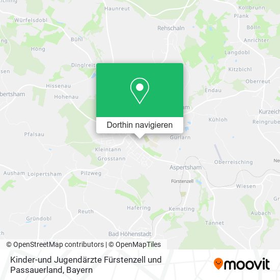 Kinder-und Jugendärzte Fürstenzell und Passauerland Karte