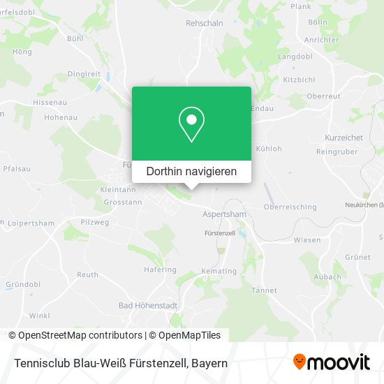 Tennisclub Blau-Weiß Fürstenzell Karte