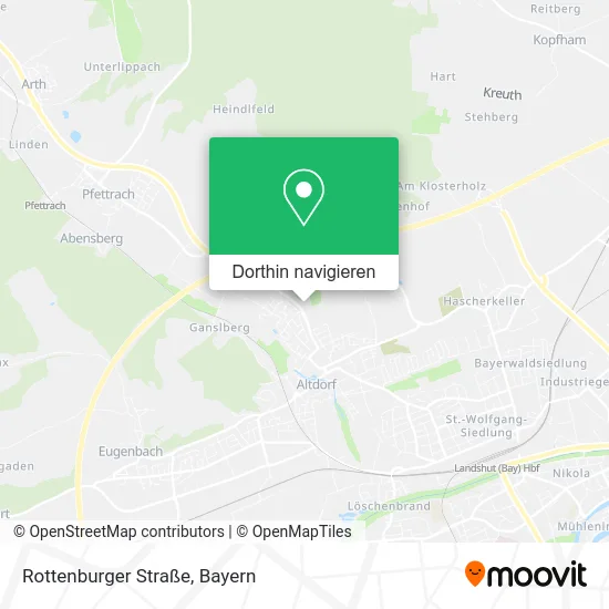 Rottenburger Straße Karte