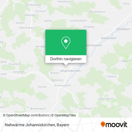 Nahwärme Johanniskirchen Karte