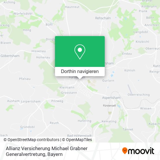 Allianz Versicherung Michael Grabner Generalvertretung Karte