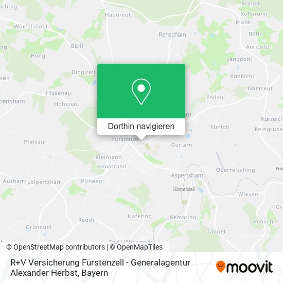 R+V Versicherung Fürstenzell - Generalagentur Alexander Herbst Karte