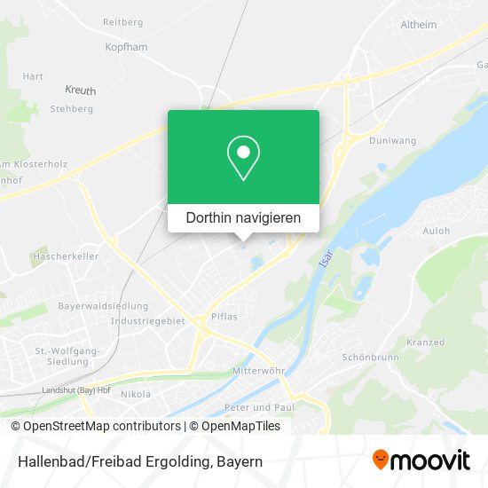 Hallenbad/Freibad Ergolding Karte