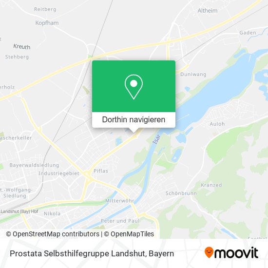 Prostata Selbsthilfegruppe Landshut Karte