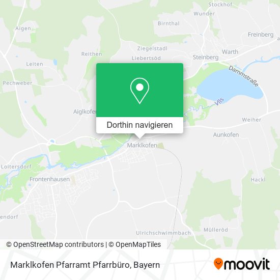 Marklkofen Pfarramt Pfarrbüro Karte