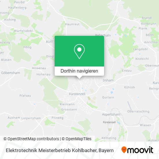 Elektrotechnik Meisterbetrieb Kohlbacher Karte