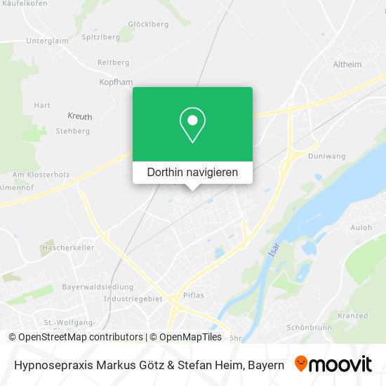 Hypnosepraxis Markus Götz & Stefan Heim Karte