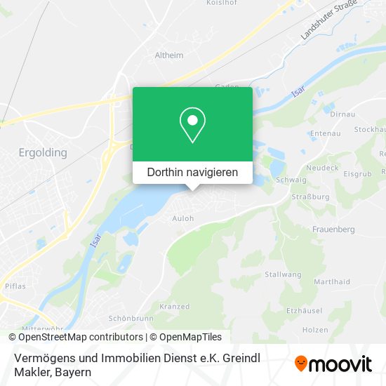 Vermögens und Immobilien Dienst e.K. Greindl Makler Karte
