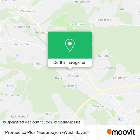 Promedica Plus Niederbayern-West Karte