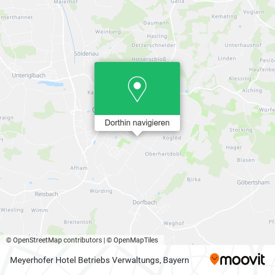 Meyerhofer Hotel Betriebs Verwaltungs Karte