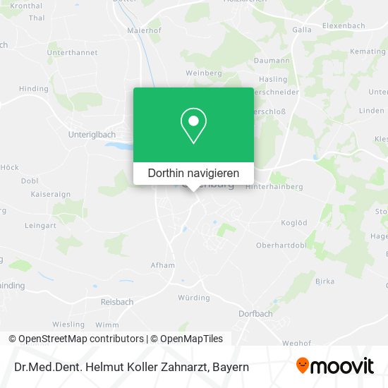 Dr.Med.Dent. Helmut Koller Zahnarzt Karte
