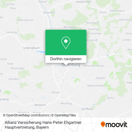 Allianz Versicherung Hans-Peter Ehgartner Hauptvertretung Karte
