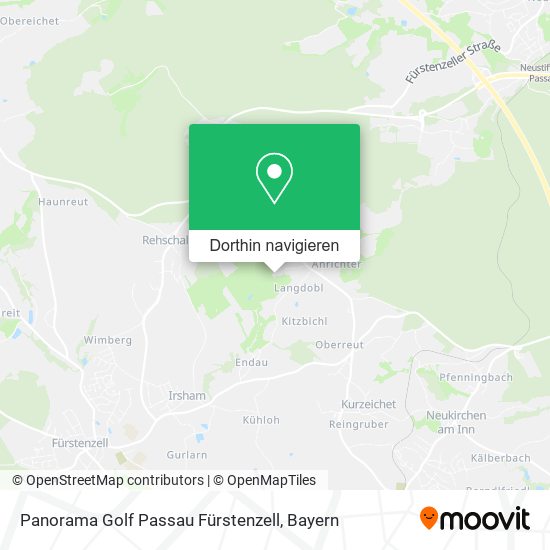 Panorama Golf Passau Fürstenzell Karte