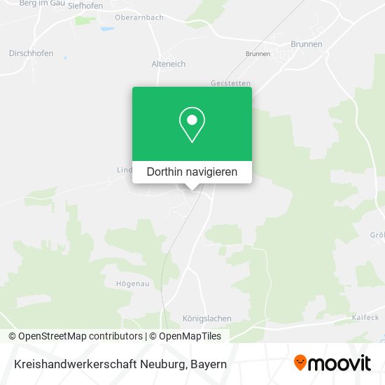 Kreishandwerkerschaft Neuburg Karte