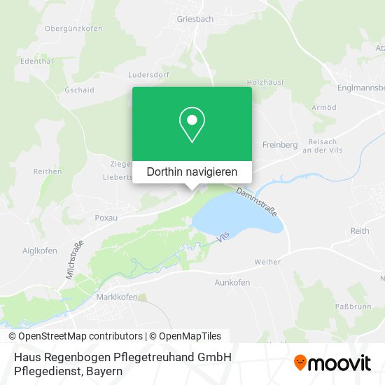 Haus Regenbogen Pflegetreuhand GmbH Pflegedienst Karte
