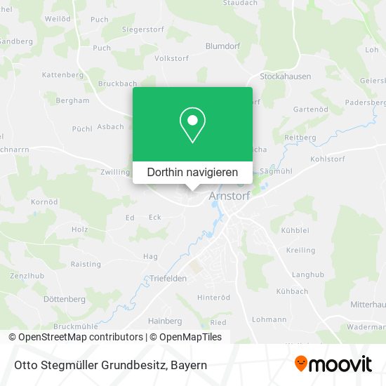 Otto Stegmüller Grundbesitz Karte