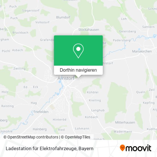 Ladestation für Elektrofahrzeuge Karte