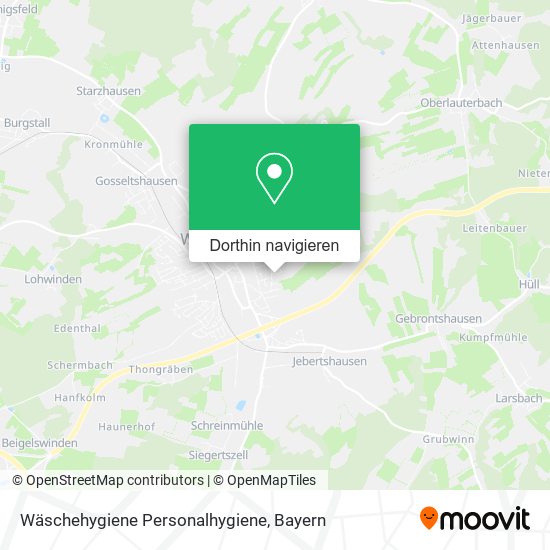 Wäschehygiene Personalhygiene Karte