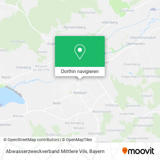 Abwasserzweckverband Mittlere Vils Karte
