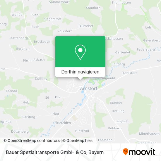 Bauer Spezialtransporte GmbH & Co Karte