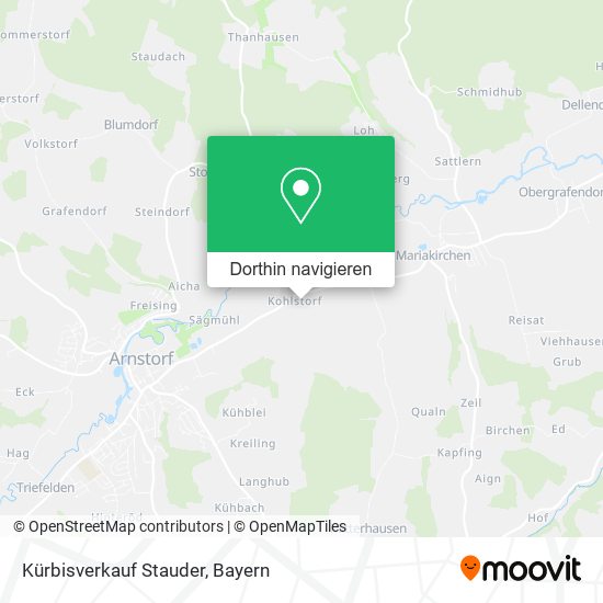 Kürbisverkauf Stauder Karte