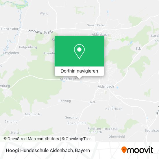 Hoogi Hundeschule Aidenbach Karte
