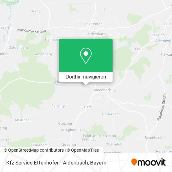 Kfz Service Ettenhofer - Aidenbach Karte
