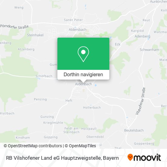 RB Vilshofener Land eG Hauptzweigstelle Karte
