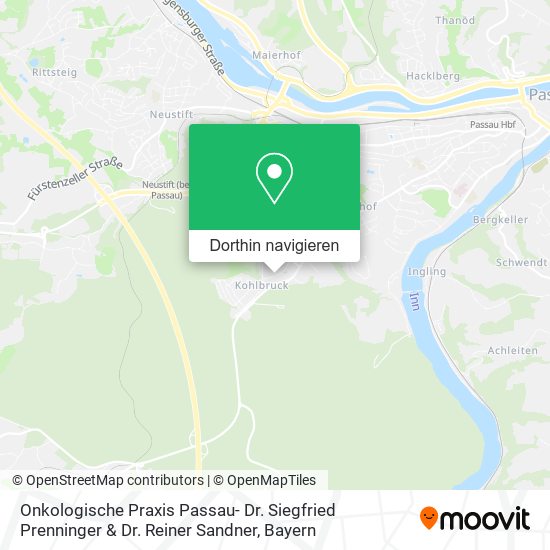 Onkologische Praxis Passau- Dr. Siegfried Prenninger & Dr. Reiner Sandner Karte